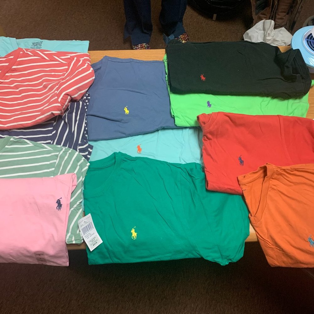 12 SIZE XLARGE Polo T Shirts